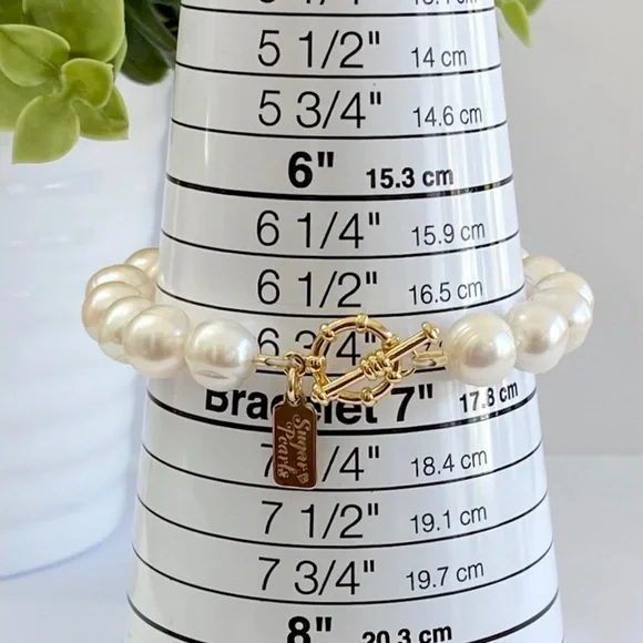 Freshwater Pearl Bracelet with 14K Toggle - Picture 6 of 6